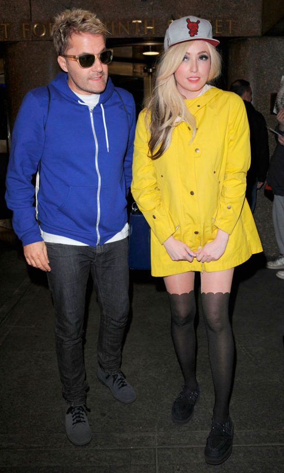 The Ting Tings Choose Primary Brights To Wrap Up Warm In NYC, 2012