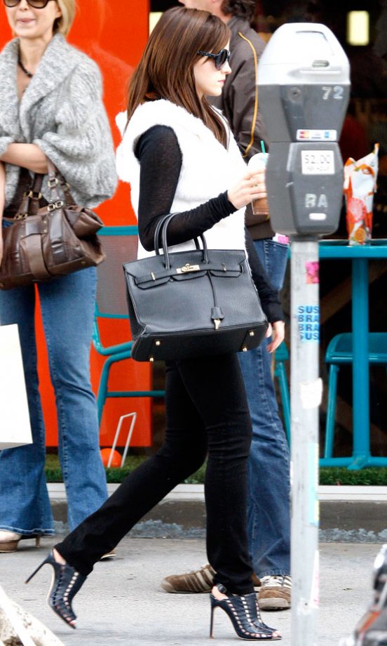 Emma Watson's Hermes Birkin And Spiky Heels Are Making Us Very Envious! 2012