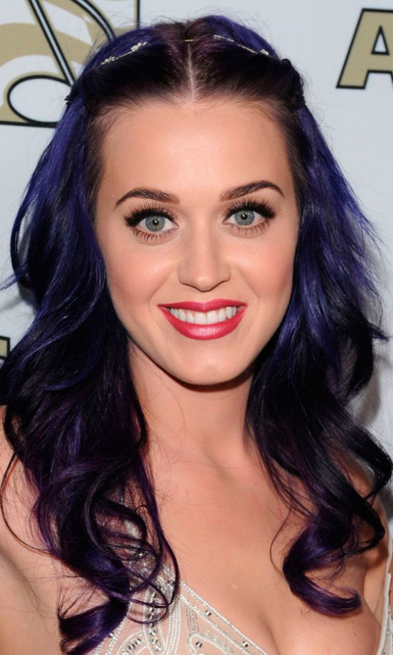 Katy Perry Makes Us Re-Think Purple Hair. It Shouldn't Work But It Just Does! 2012