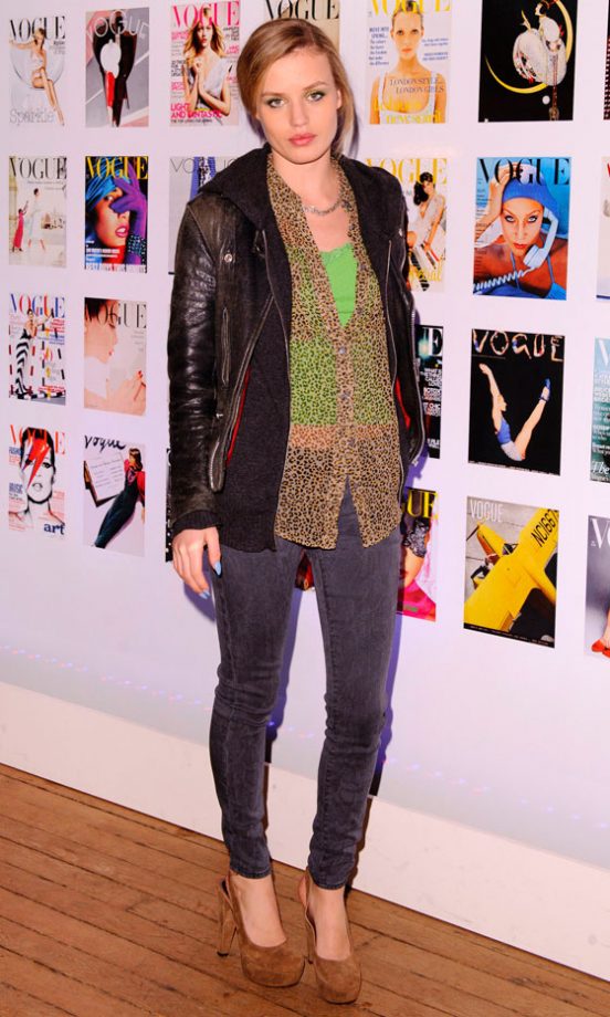Georgia May Jagger Shows Us It's All In The Details. We Love The Blue Nails! 2012