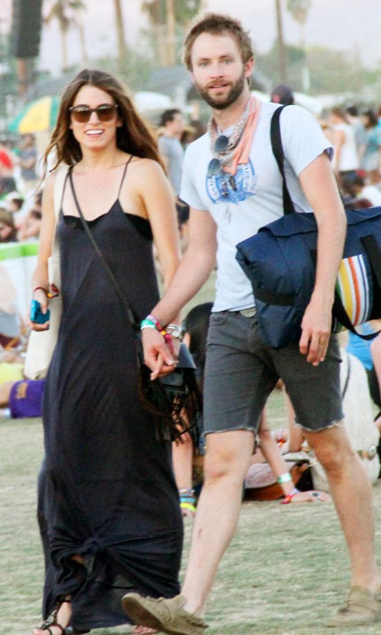 Nikki Reed And Paul McDonald Stroll Hand In Hand, We Love That Simple Black Maxi, 2012