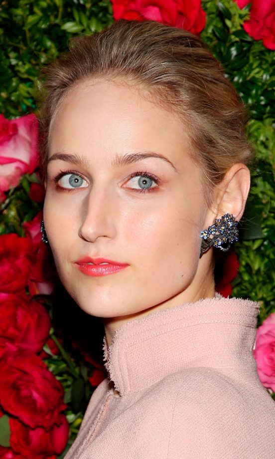 Leelee Sobieski Swept Her Hair Back And Ensured All Eyes Were On Her Statement Earrings, 2012