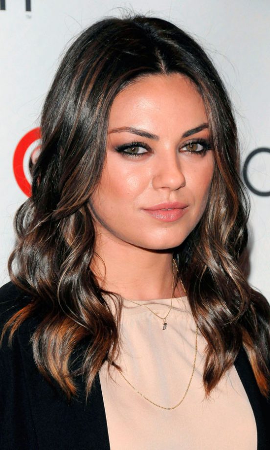 Mila Kunis Smouldered With Her Chestnut Highlighted Curls, 2012