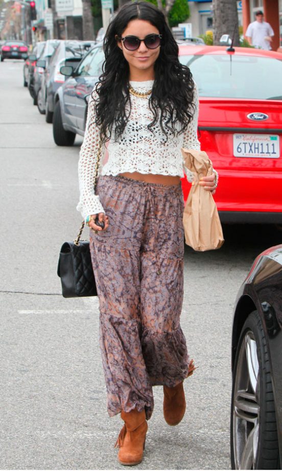 Vanessa Hudgens Flirts With Her Bohemian Side, 2012