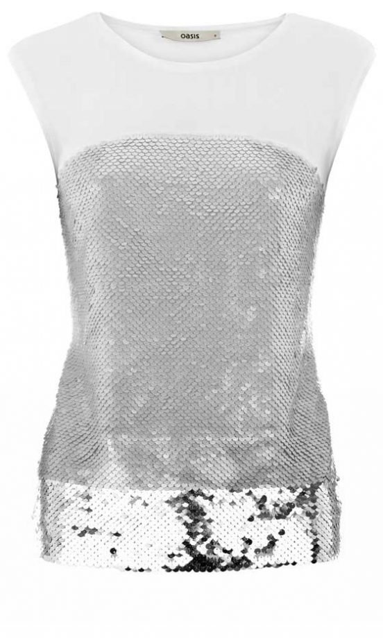 Oasis Sequin Shell Top, £40