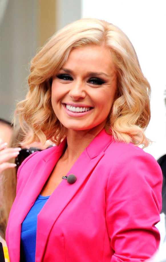 Katherine Jenkins Rocked Super Cute Blonde Curls, 2012