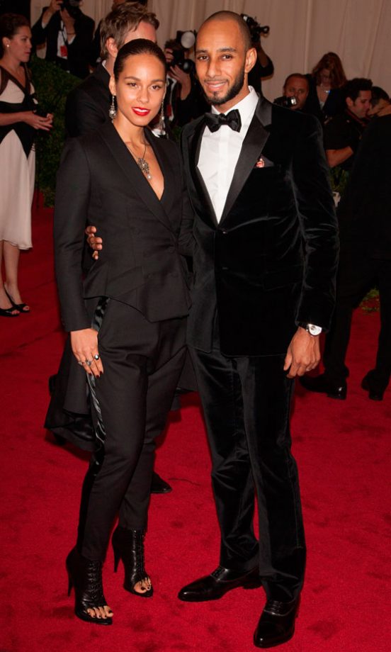 Alicia Keys and Swizz Beatz Stuck To Elegant Black At The Met Ball 2012