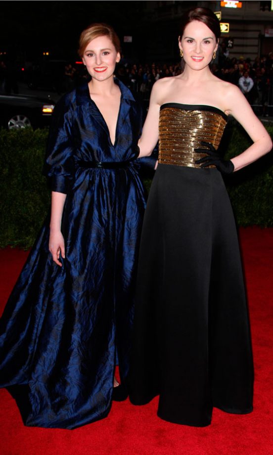 The Downton Abbey Girls Looked Red Carpet Perfect At The Met Ball 2012