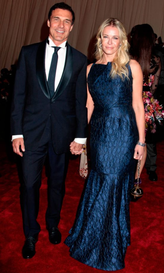 Andre Balazs and Chelsea Handler Kept It Cool In Deep Blue At The Met Ball 2012