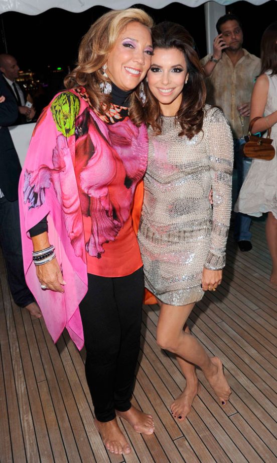 Eva Longoria And Denise Rich At Cannes Film Festival 2012