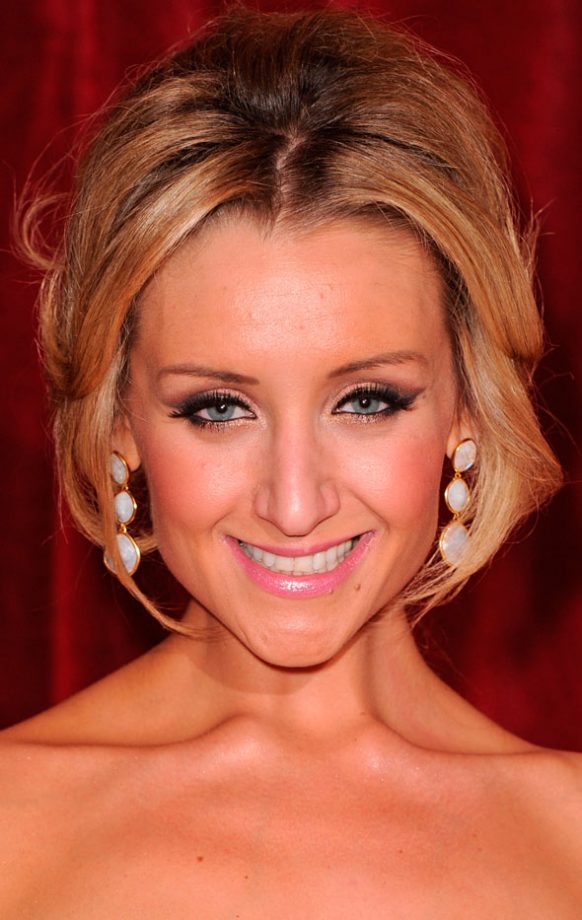 Catherine Tydesley Looked Very Elegant With A Girly Up 'Do, 2012