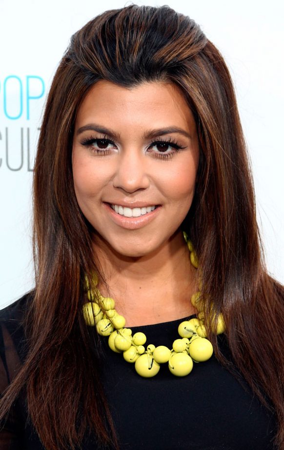 Kourtney Kardashian Showed Off Her Full Her With An Understated Quiff, 2012