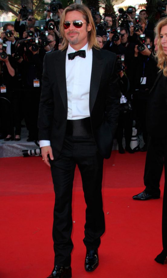 Brad Pitt In Balenciaga At Cannes Film Festival 2012