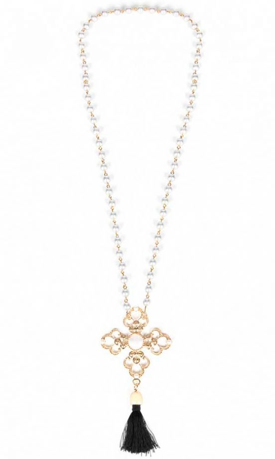 Missguided Gothic Cross And Beads, £7.99