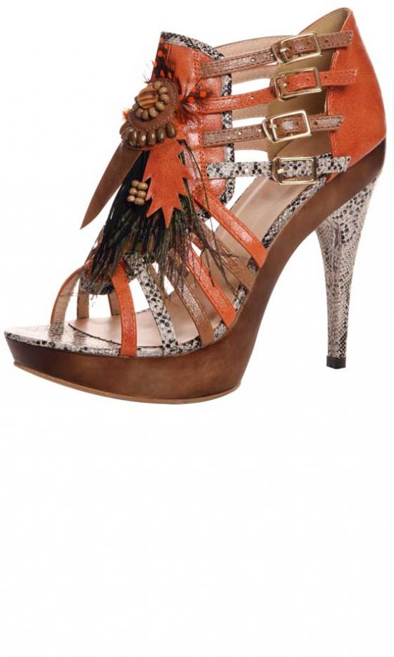 Boohoo Feather Detail Heels, £35