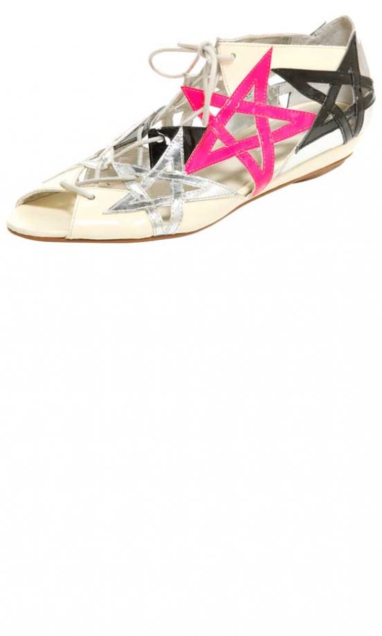 Office Metallic Star Sandals