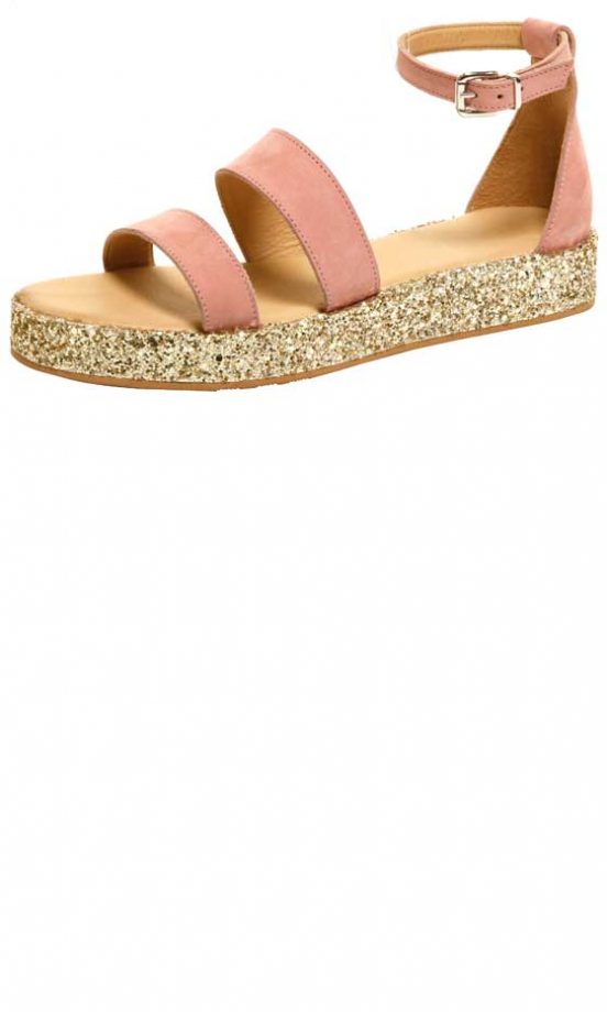 Office Glitter And Pink Flatforms, £58