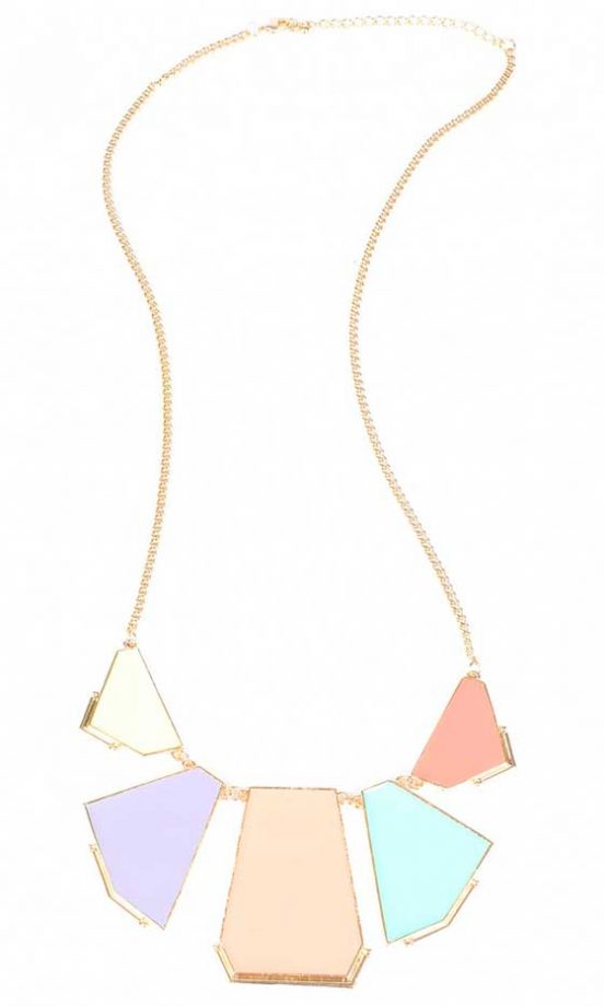 Missguided Enamel Block Colour Necklace, £8.99