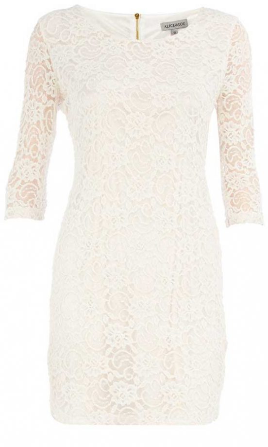 Dorothy Perkins Cream Lace Layer Dress, £25