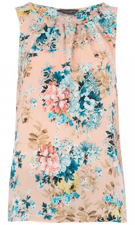 Dorothy Perkins Pink Floral Ruffle Top, £26
