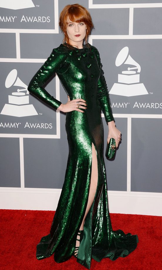 Florence Welch In Givenchy At The 55th Annual Grammy Awards In Los Angeles, 2013