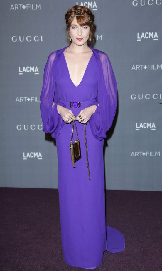 Florence Welch In Gucci At The LACMA Art And Film Gala In Los Angeles, 2013