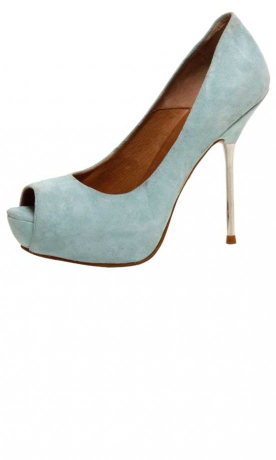Office Spike Court Mint Suede Shoes, £68