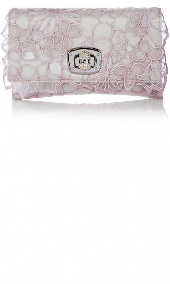 Karen Millen Floral Cutwork And Applique Clutch, £95
