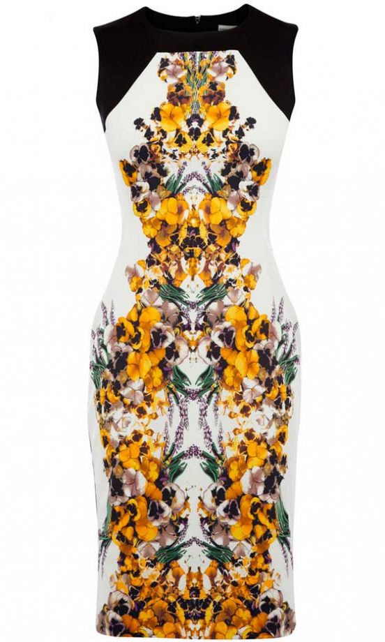 Karen Millen Mirror Pansy Print, £160