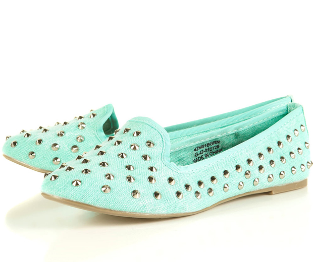LOOK Loves: Topshop's Mint Green Studded Slippers, £28
