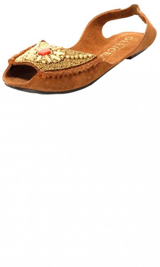 Office Sling Back Tan Suede Sandals, £40