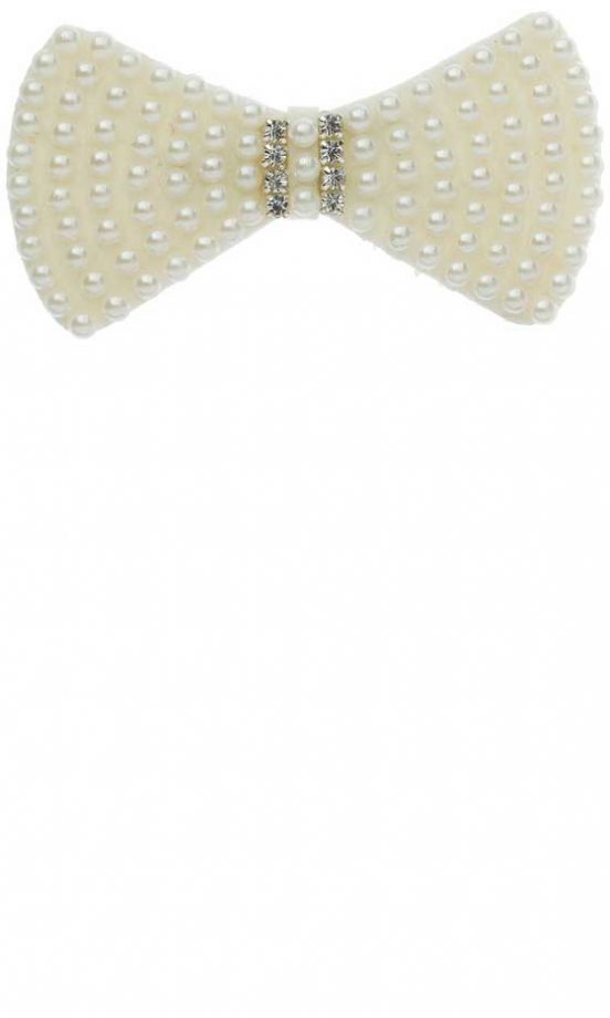 Miss Selfridge Pearl Bow Tie, £6.50