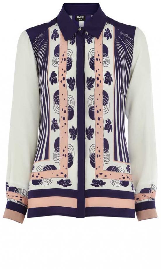 Oasis Silk Scarf Shirt, £60