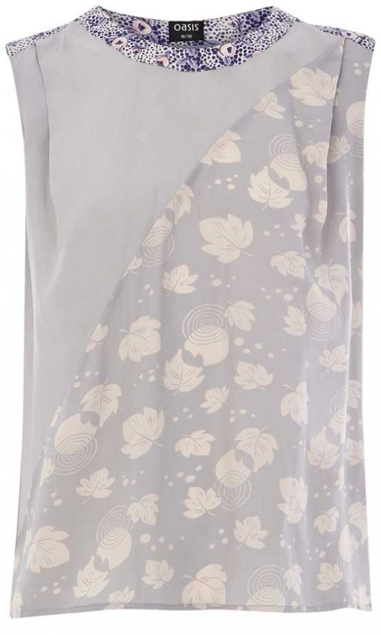 Oasis Silk Scarf Shell Top, £50