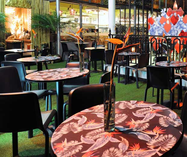 Harvey Nichols Secret Garden on the fifth-floor terrace in Knightsbridge