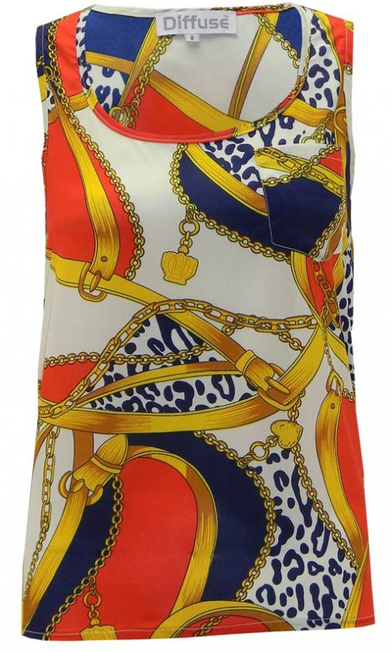 Pop Couture Chain Print Vest, £14