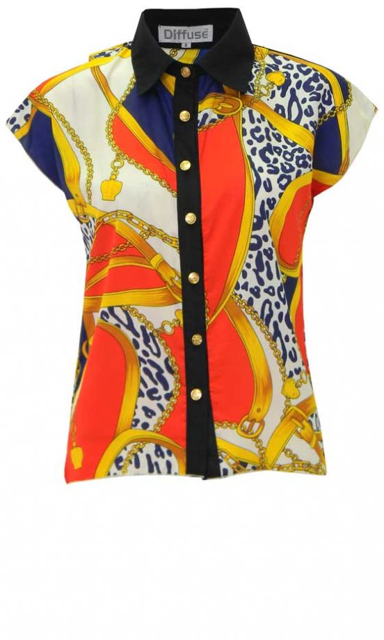 Pop Couture Chain Print Sleeveless Blouse, £16
