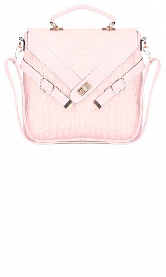 Missguided Crocodile Skin Envelope Tote Bag, £28.99