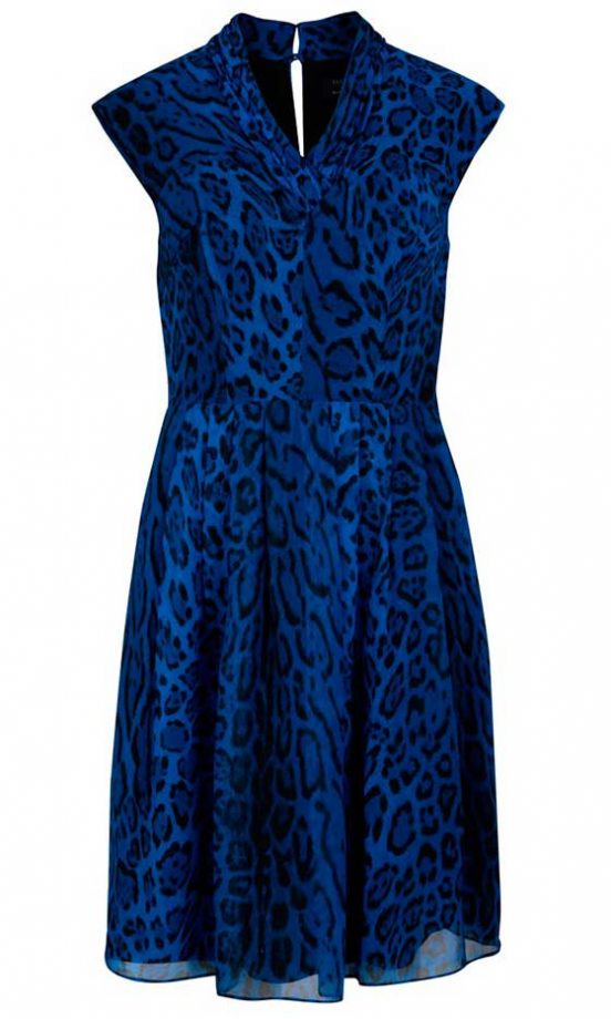 Ted Baker Blue Leopard Dress, £159