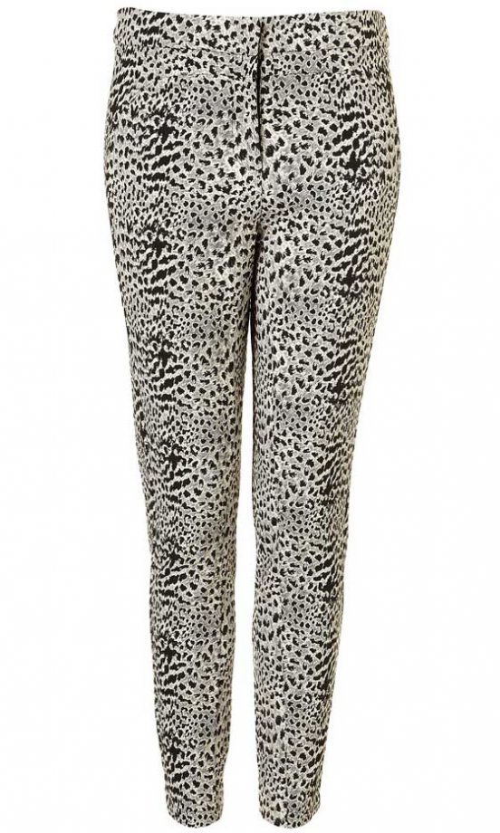 Topshop Animal Jacquard Cigarette Trousers, £40