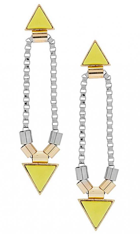 Topshop Triangle Geo Drop Earrings, £12.50