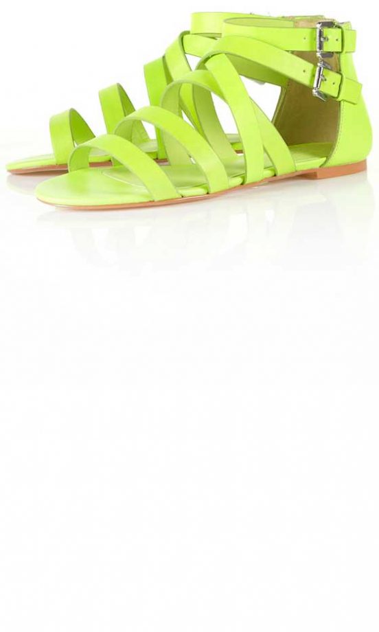 Topshop Neon Sandals, £30