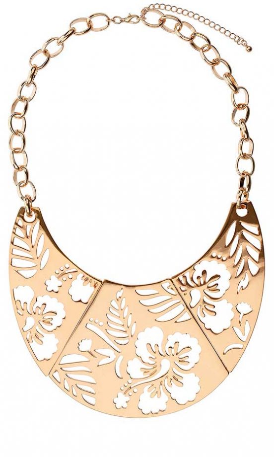 Wallis Gold Flower Cut Out Necklace, £25