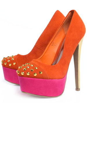 Shop AX Paris's super stud heels, £41.99