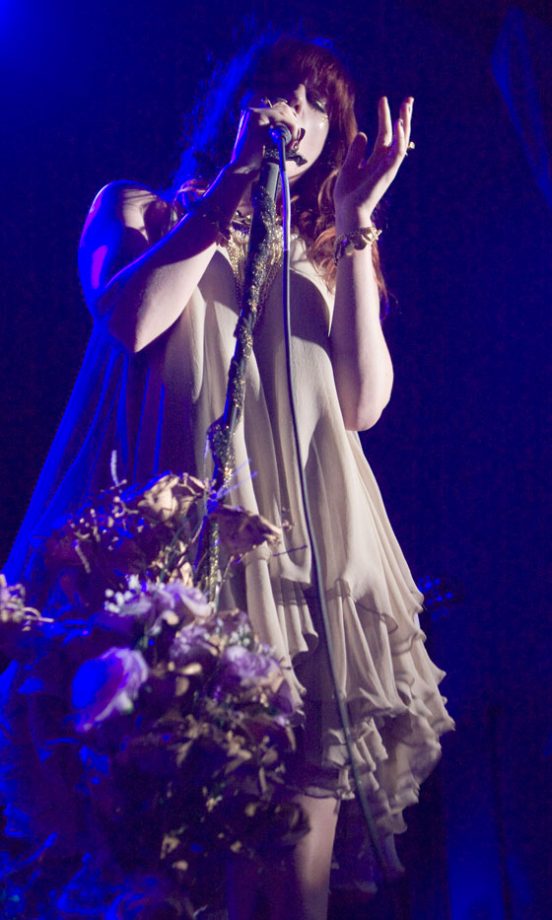Florence Welch Rocked A Ruffled Dress On Stage, May 2009