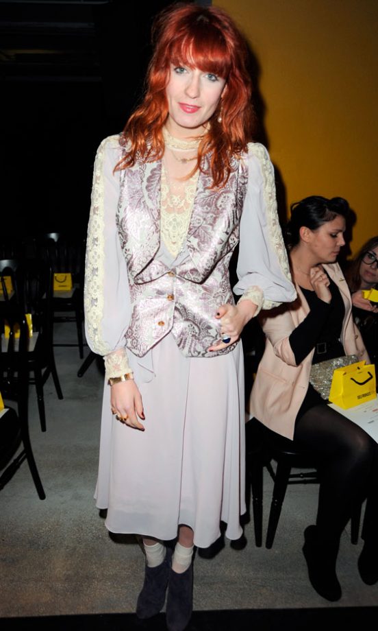 Florence Welsh At The Anglomania By Vivienne Westwood Spring/Summer 2010 Fashion Show, November 2009