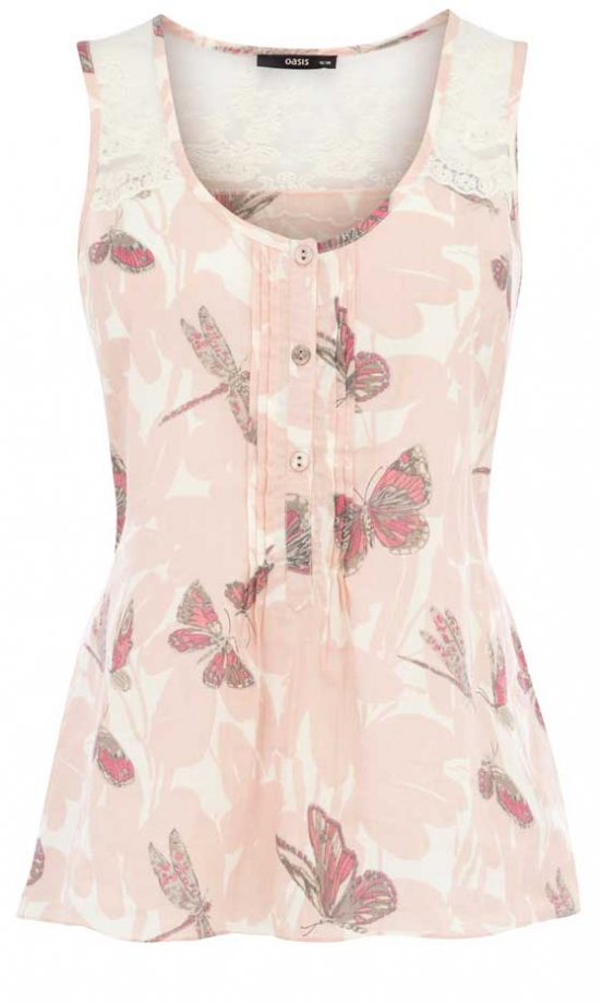 Oasis Butterfly Print Top, £35