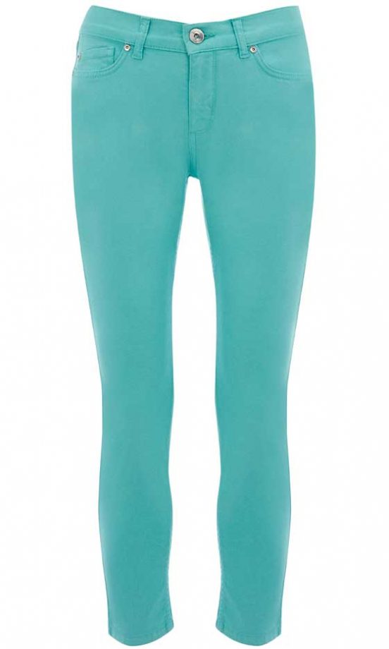 Oasis Crop Turquoise Skinny Jeans, £45
