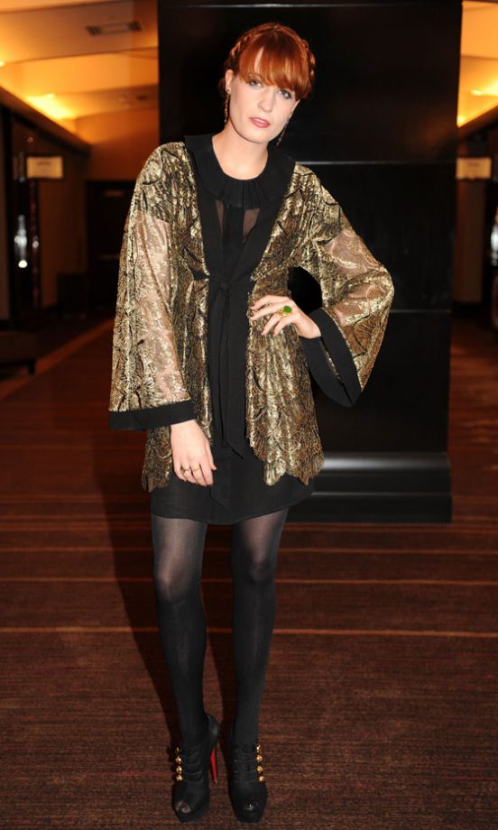 Florence Welch Celebrated The New Year In Las Vegas, Wearing An Outfit By L'Wren Scott, December 2010