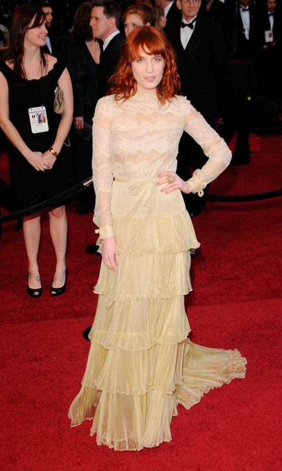 Florence Welch Woeds In Vintage Valentino At The Oscars, February 2011
